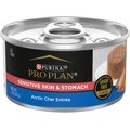 Purina Pro Plan Focus Sensitive Skin & Stomach Classic Arctic Char Grain-Free Entree Canned Cat Food, 3-oz, case of 24