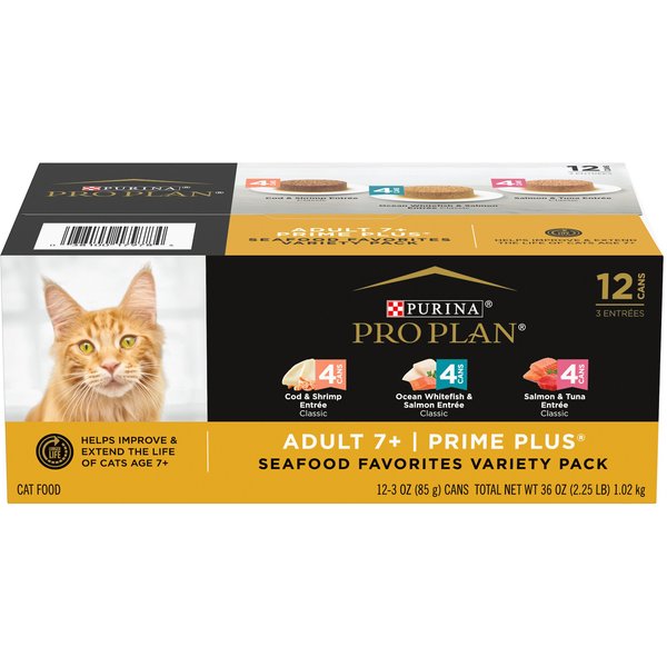 PURINA PRO PLAN Focus Kitten Favorites Variety Pack Canned Cat Food, 3