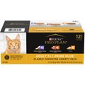 Purina Pro Plan Senior Adult 7+ Poultry & Beef Favorites Pate Variety Pack Canned Cat Food, 3-oz can, case of 12
