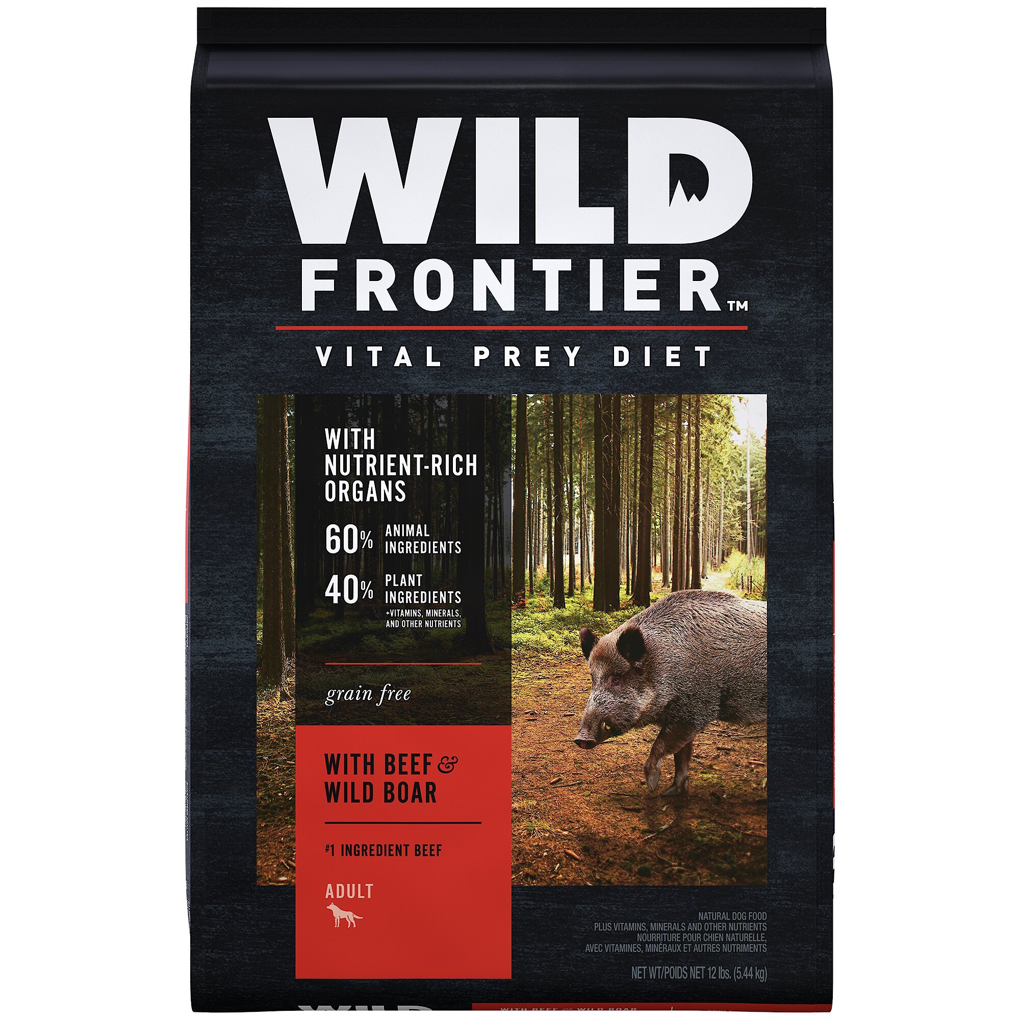 WILD FRONTIER by Nutro with Beef Wild Boar Grain Free Adult Dry