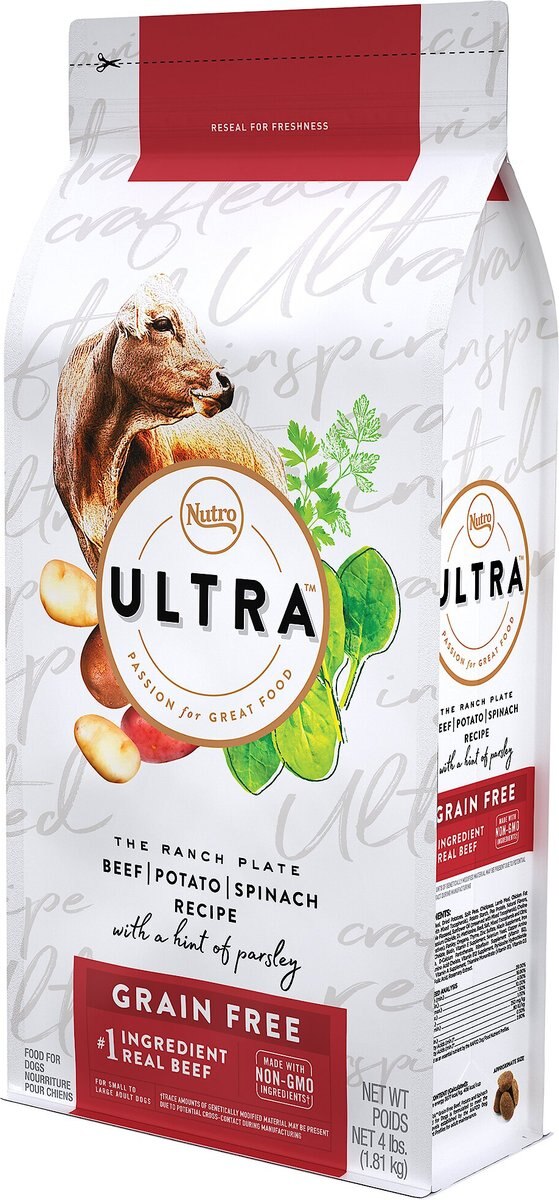 NUTRO Ultra Beef, Potato & Spinach Recipe Adult GrainFree Dry Dog Food