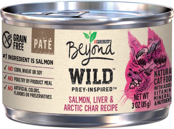 Purina Beyond Wild Prey Inspired Salmon Liver Arctic Char Recipe Canned Cat Food