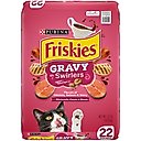 Friskies Gravy Swirlers Chicken & Salmon Flavor Dry Cat Food, 22-lb bag