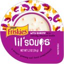 Friskies Lil' Soups with Shrimp in a Velvety Chicken Broth Cat Food Topper, 1.2-oz cup, case of 8