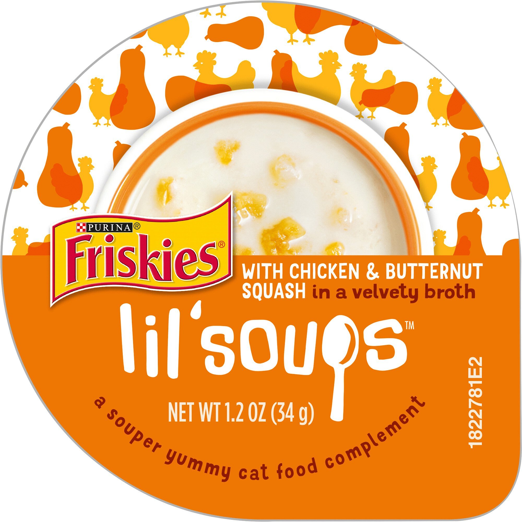 FRISKIES Lil' Soups with Chicken & Butternut Squash in a Velvety Broth