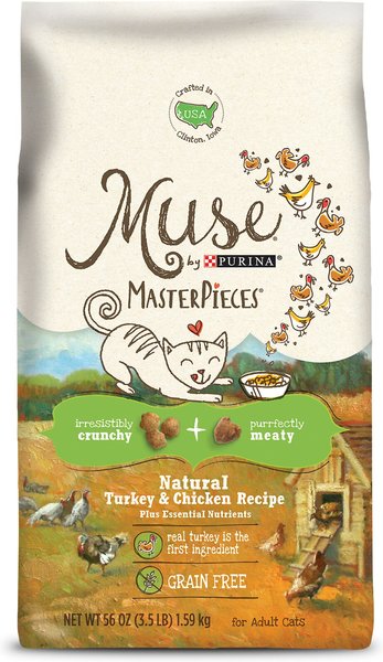 Purina Muse MasterPieces Natural Turkey Chicken Recipe Dry Cat Food