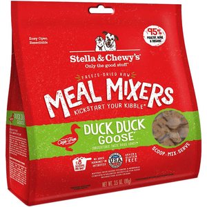 Stella & Chewy's Duck Duck Goose Meal Mixers Freeze-Dried Raw Dog Food Topper, 3.5-oz bag
