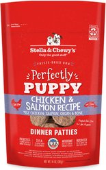 Stella & Chewy's Perfectly Puppy Chicken & Salmon Dinner Patties Freeze-Dried Raw Dog Food, 14-oz bag