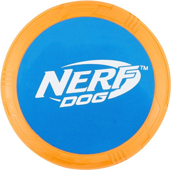 Nerf Dog Flyer Disc Dog Toy, Blue/Orange slide 1 of 3