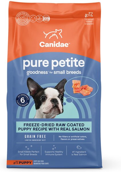 CANIDAE PURE Petite Puppy Small Breed Grain-Free with Salmon Dry Dog Food, 4-lb bag slide 1 of 8
