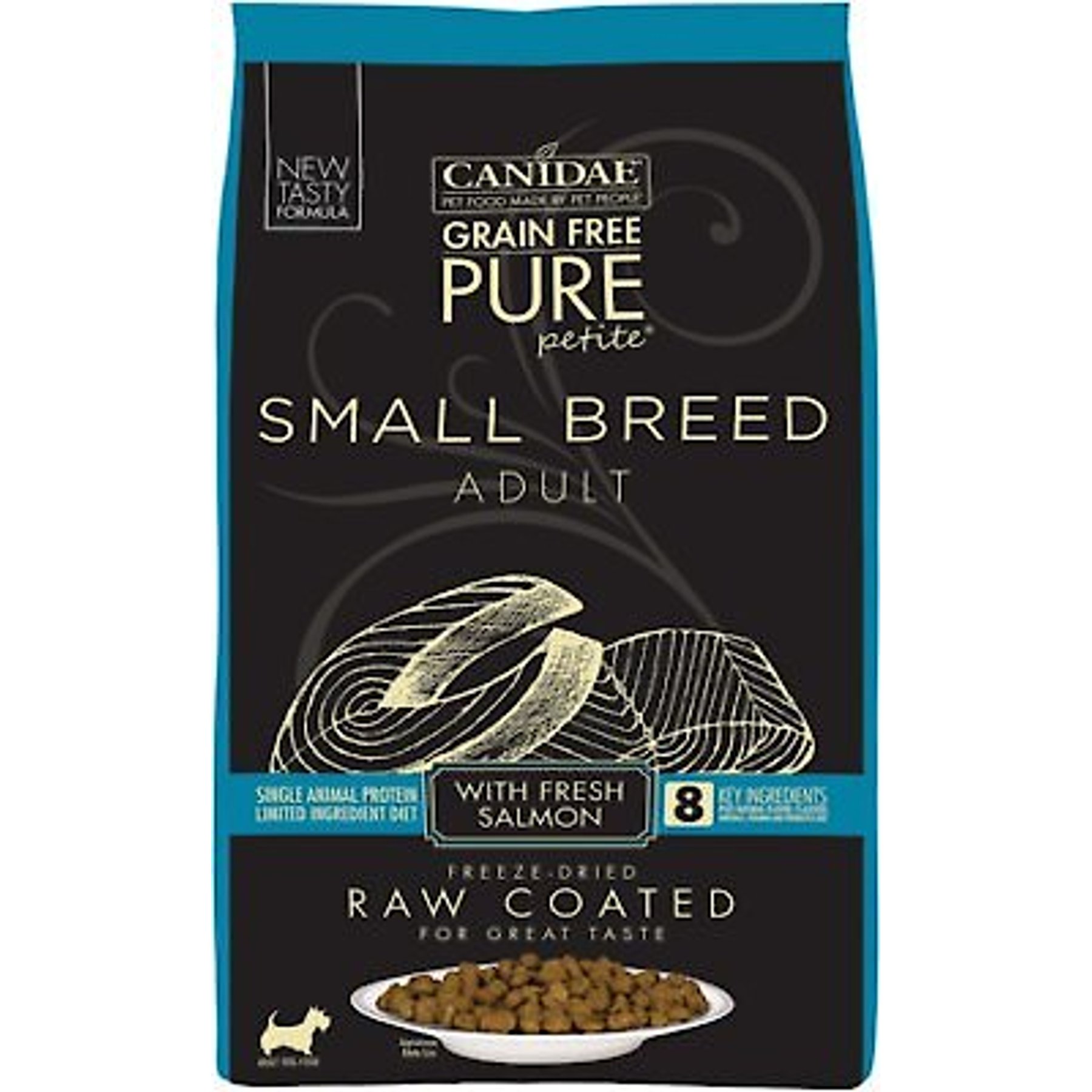 CANIDAE PURE Petite Adult Small Breed Grain Free with Salmon Dry Dog Food 4 lb bag Chewy