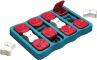 Nina Ottosson by Outward Hound Brick Puzzle Game Dog Toy, Blue & Red