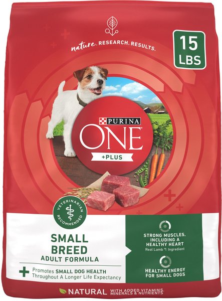 Purina ONE +Plus Small Breed Lamb & Rice Formula Dog Food, 15-lb bag slide 1 of 11