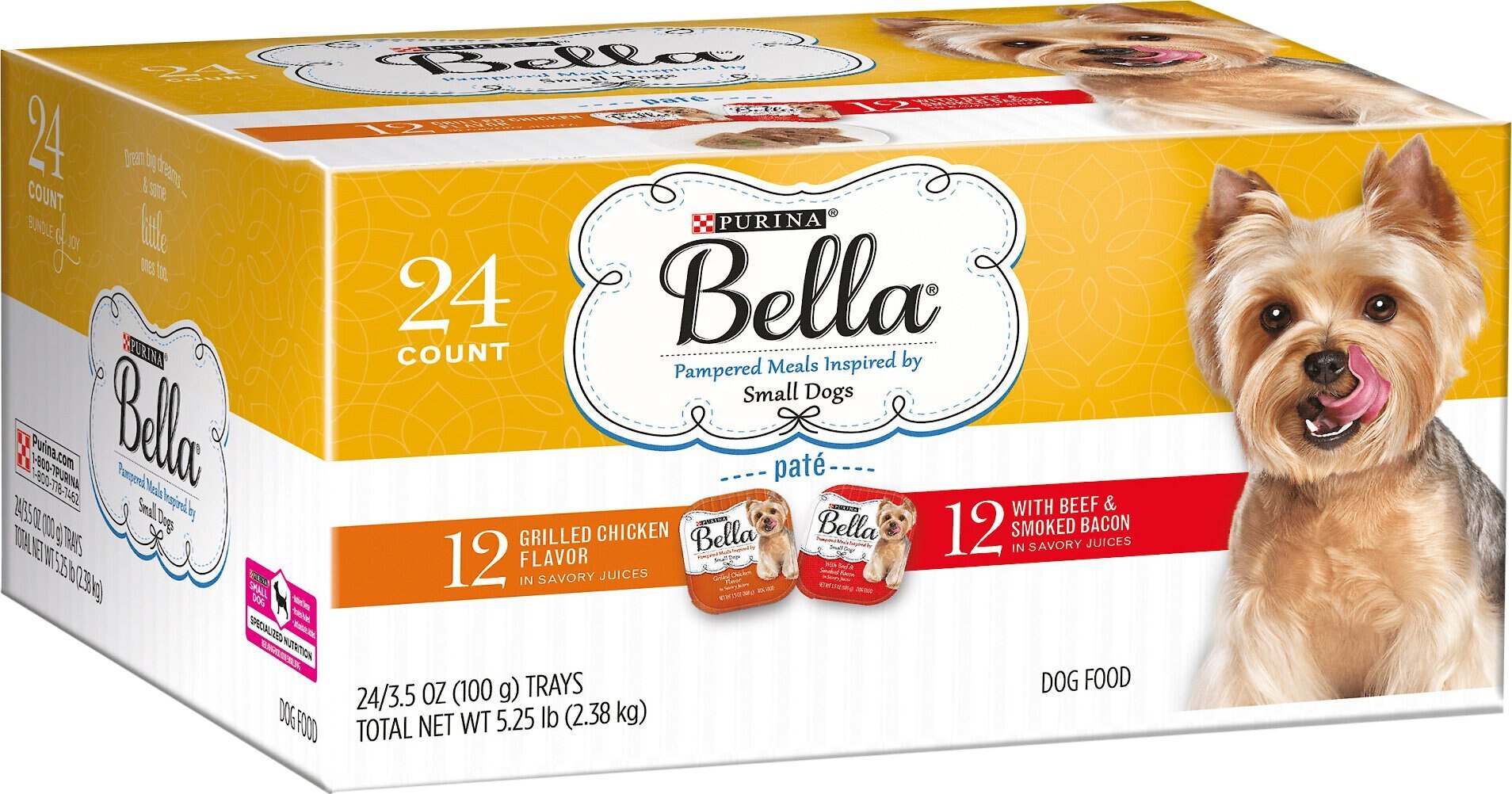 Product Reviews for PURINA BELLA Grilled Chicken & Beef & Smoked Bacon  Flavor Variety Pack Wet Dog Food Trays