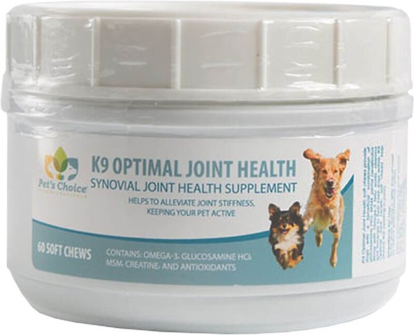 Pet's Choice Pharmaceuticals K9 Optimal Joint Health Soft Chew Dog Supplement, 60 count slide 1 of 3