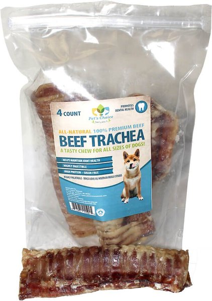 Pet's Choice Naturals 6" Beef Trachea Dog Treats, 4 count slide 1 of 2