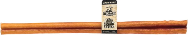 Redbarn 12" Odor-Free Bully Stick Dog Treat, 1 count slide 1 of 4