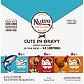 Nutro Perfect Portions Grain Free Cuts in Gravy Variety Pack Beef, Tuna & Chicken Recipe Adult Wet Cat Food Trays, 2.64-oz, case of 24 twin-packs