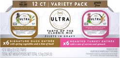 Nutro Ultra Grain-Free Filets in Gravy Taste of the Classics Variety Pack Adult Wet Dog Food Trays, 3.5-oz, case of 12