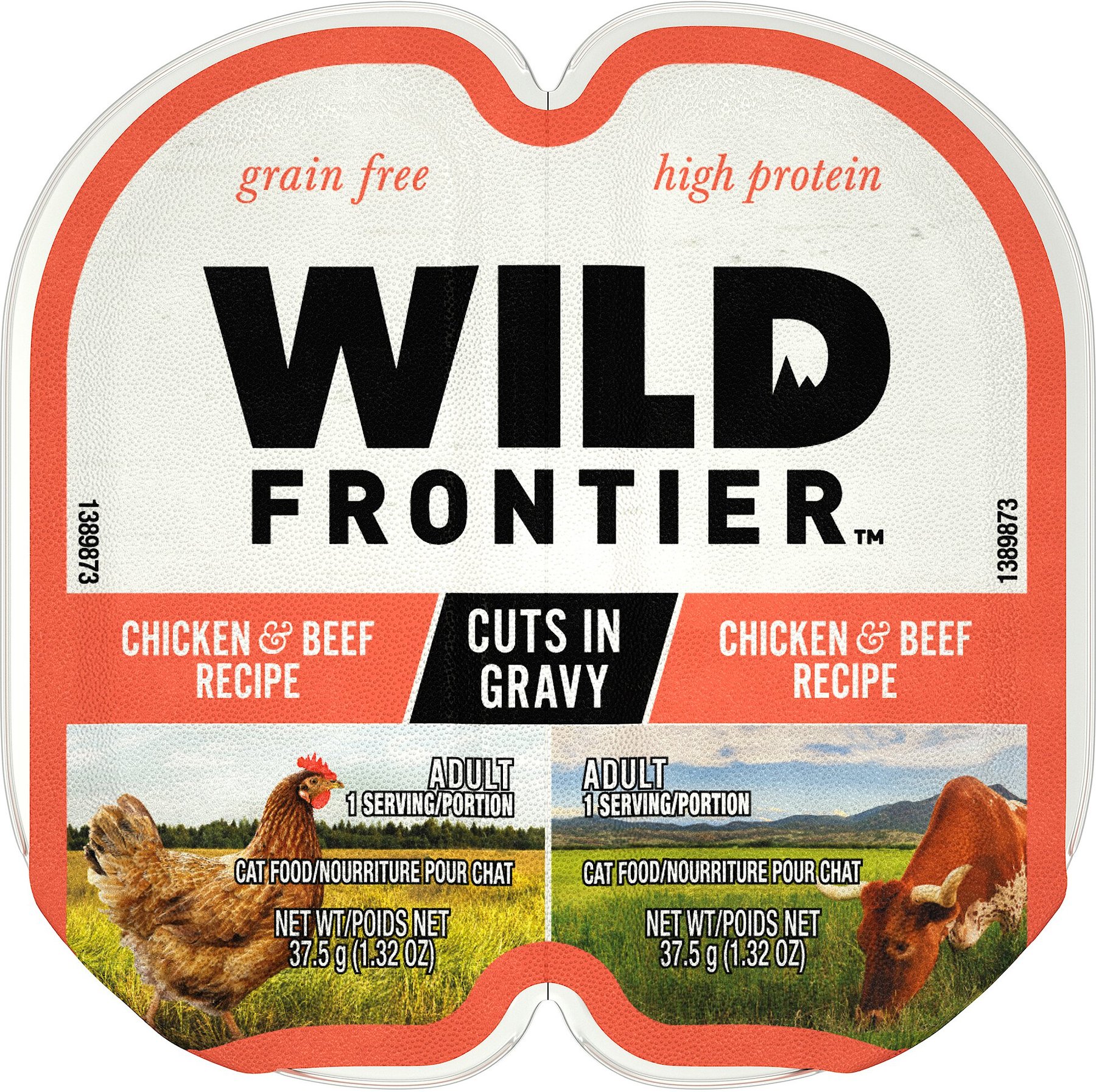 Wild Frontier by Nutro Chicken & Beef Recipe Grain-Free High-Protein Adult  Cuts in Gravy Cat Food Trays