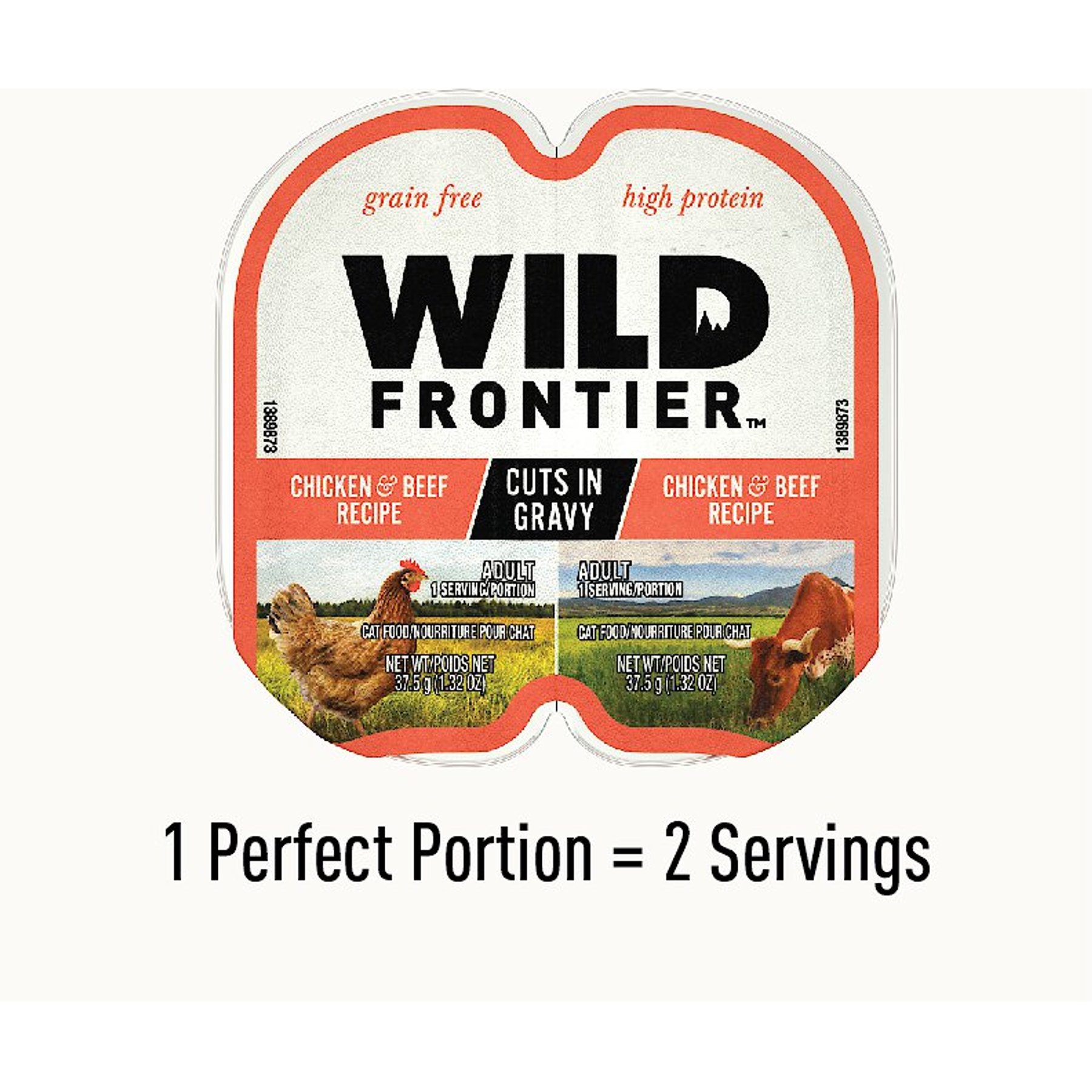 Wild Frontier by Nutro Chicken & Beef Recipe Grain-Free High-Protein Adult  Cuts in Gravy Cat Food Trays