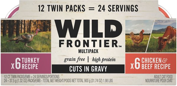 WILD FRONTIER by Nutro Turkey Chicken Beef Recipe Variety Pack