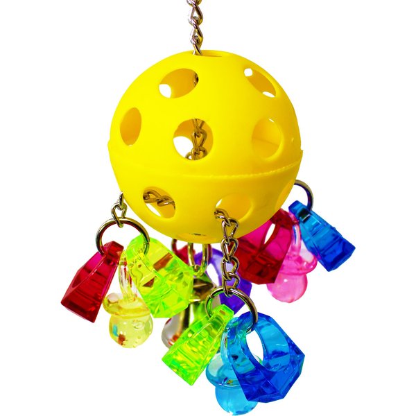 Bonka Bird Toys Paci Pull Bird Toy, Color Varies, SmallMedium