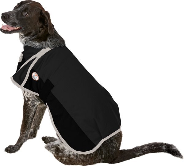 Derby Originals 600D Waterproof Dog Blanket Coat, 22-in, Black/Grey slide 1 of 7