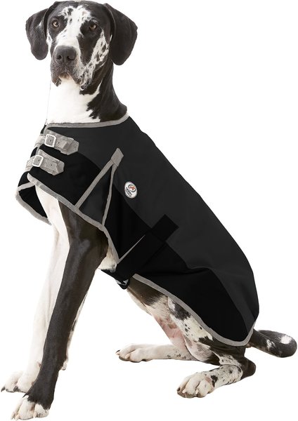 Derby Originals 600D Waterproof Dog Blanket Coat, 28.5-in, Black/Grey slide 1 of 7