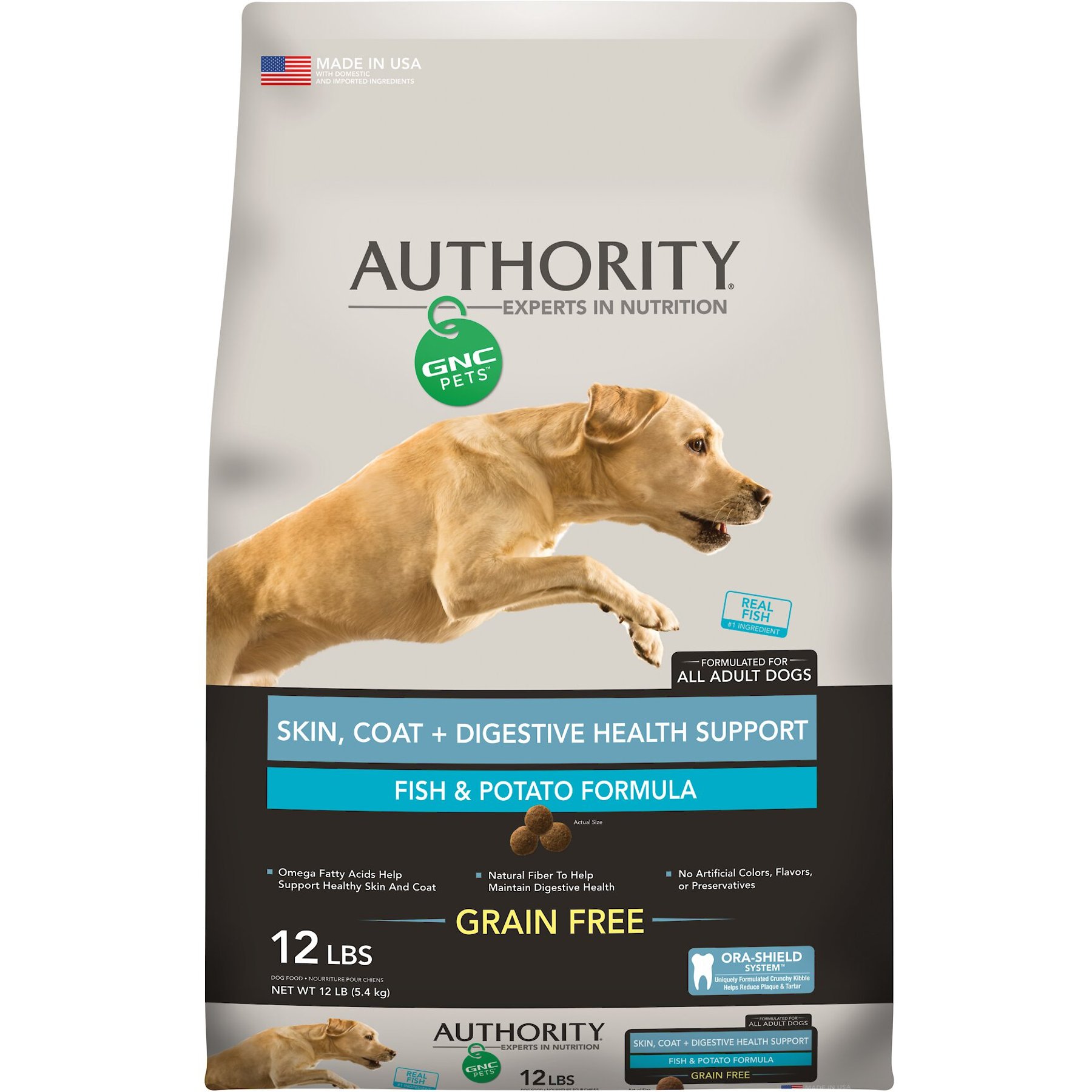 Authority fish and 2025 potato dog food