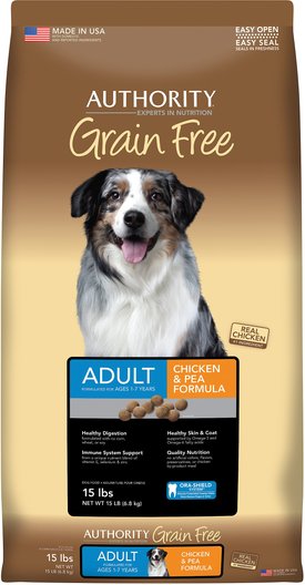 Authority Puppy Food - Grain Free, Chicken & Pea