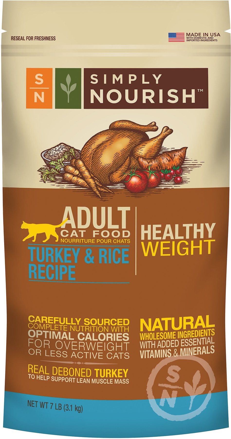 simply nourish healthy weight cat food