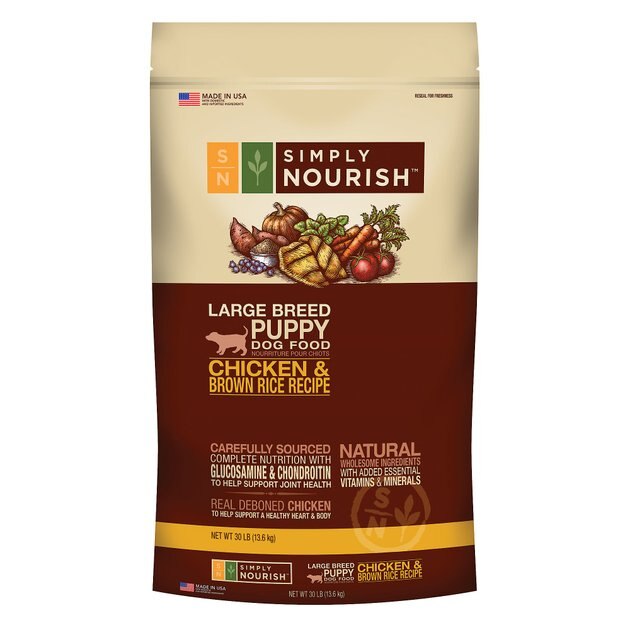 simply nourish large breed puppy food