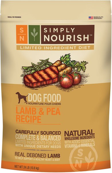 SIMPLY NOURISH Limited Ingredient Diet Lamb Pea Recipe Dry Dog