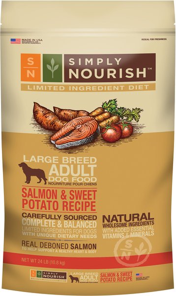 Simply nourish large breed dog clearance food