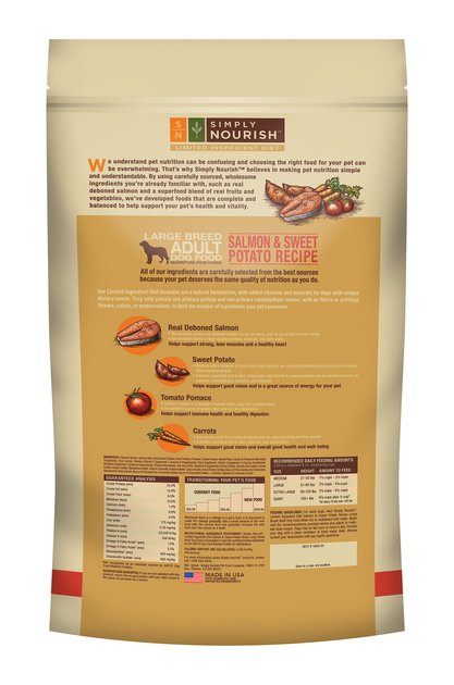 simply nourish dog food salmon and sweet potato large breed