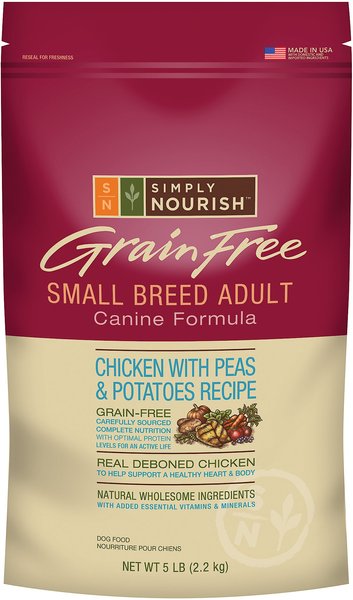 Simply nourish grain free store small breed dog food