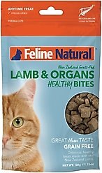 Feline Natural Lamb Healthy Bites Grain-Free Freeze-Dried Cat Treats, 1.76-oz bag