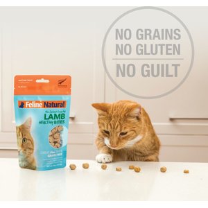 Feline Natural Lamb Healthy Bites Grain-Free Freeze-Dried Cat Treats, 1.76-oz bag