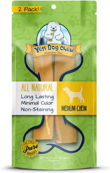 Yeti Dog Chew Medium Himalayan Cheese Dog Treats, 2-Pack