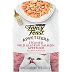 Fancy Feast Appetizers Wild Alaskan Salmon in a Delicate Broth Lickable Cat Treats, 1.1-oz tray, case of 10