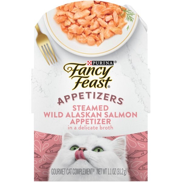 FANCY FEAST Appetizers Wild Alaskan Salmon in a Delicate Broth Lickable