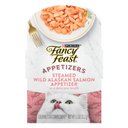 Fancy Feast Appetizers Wild Alaskan Salmon in a Delicate Broth Lickable Cat Treats, 1.1-oz tray, case of 10