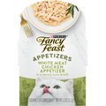 Fancy Feast Appetizers White Meat Chicken in a Savory Tuna Broth Lickable Cat Treats, 1.1-oz tray, case of 10