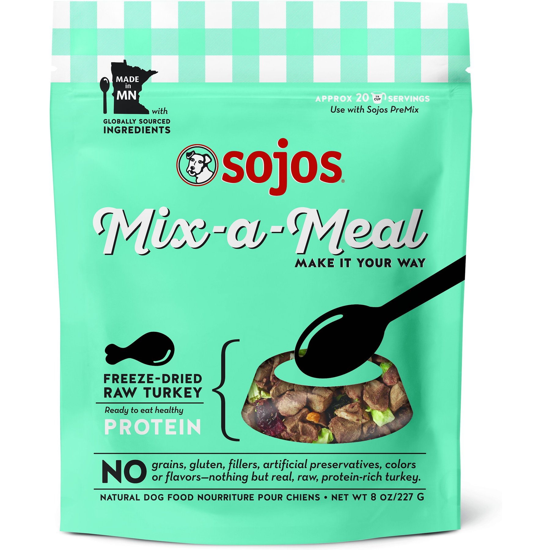 Sojos Mix-A-Meal Original Recipe Pre-Mix Dry Dog Food, 40, 44% OFF