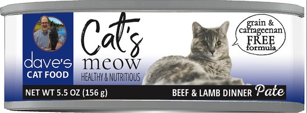 DAVE S PET FOOD Cat s Meow Beef with Lamb Dinner Canned Cat Food