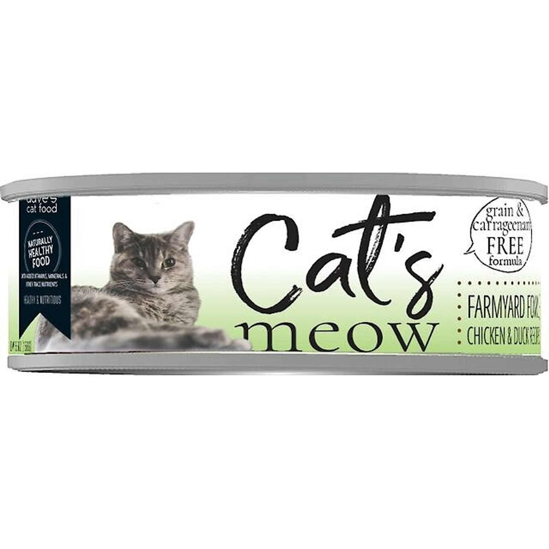 Discontinued DAVE'S PET FOOD Cats Meow Farmyard Blend Canned Cat Food