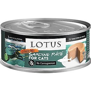 Lotus Sardine Grain-Free Pate Canned Cat Food, 5.3-oz, case of 24