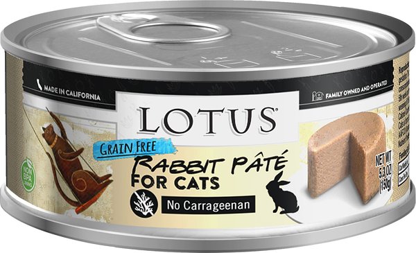 Lotus Rabbit Grain-Free Pate Canned Cat Food, 5.3-oz, case of 24 slide 1 of 1