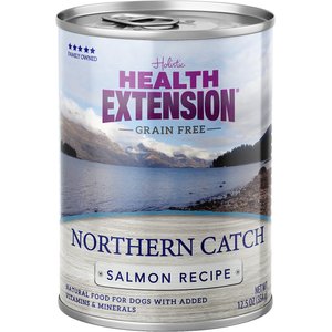 Health Extension Grain-Free Northern Catch Salmon Recipe Canned Dog Food, 12.5-oz, case of 12